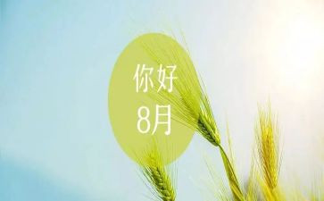 八月份工作总结8篇