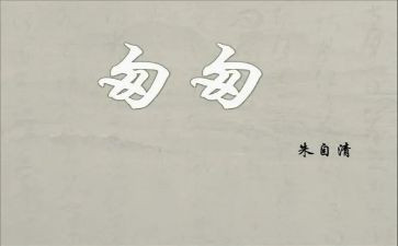 《匆匆》的心得体会7篇