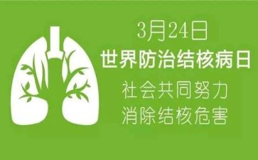 324结核病防治日宣传总结8篇