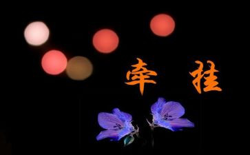 牵挂作文600字作文最新8篇