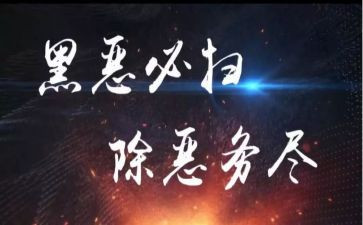 扫黑除恶宣工作总结5篇