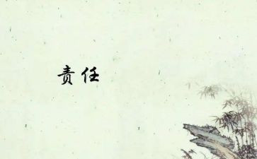 论责任心得体会参考5篇